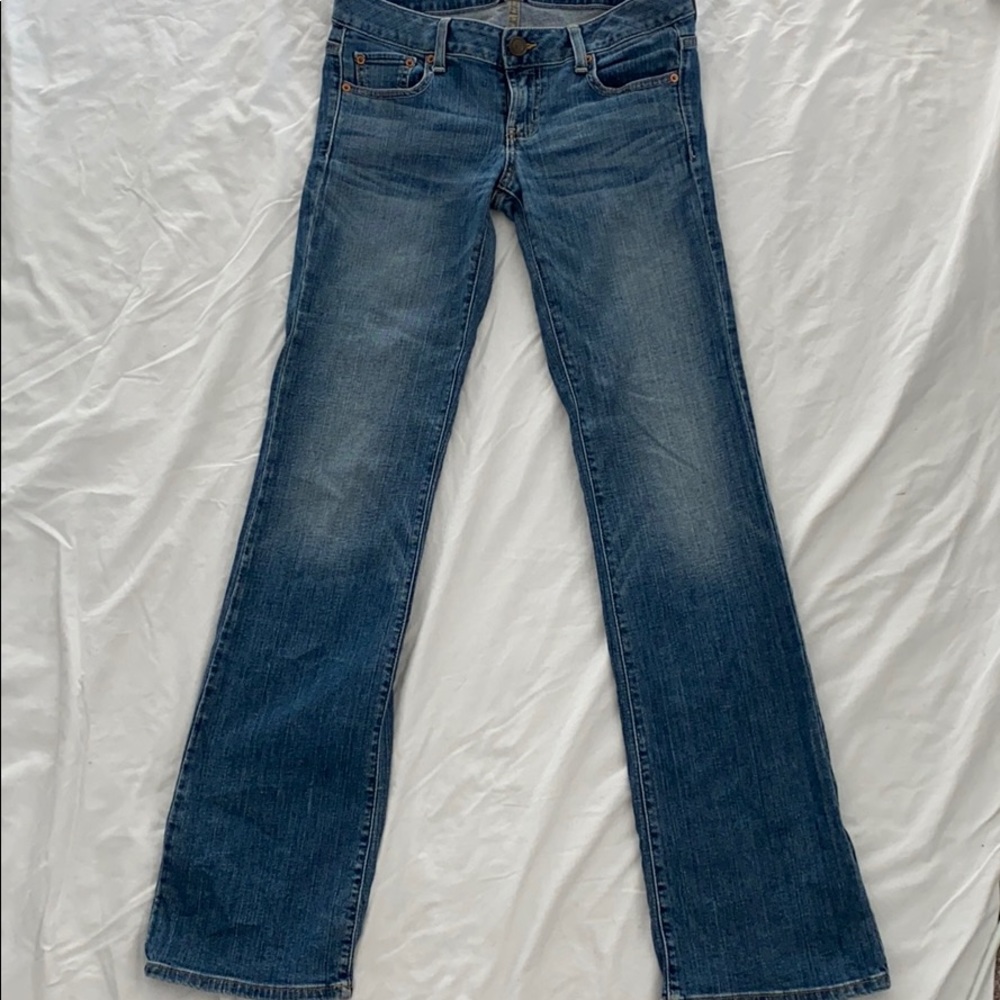 American Eagle - Boyfriend Cut Flare Blue Jeans